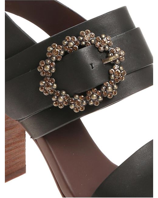 See By Chloé Black Leather Sandals