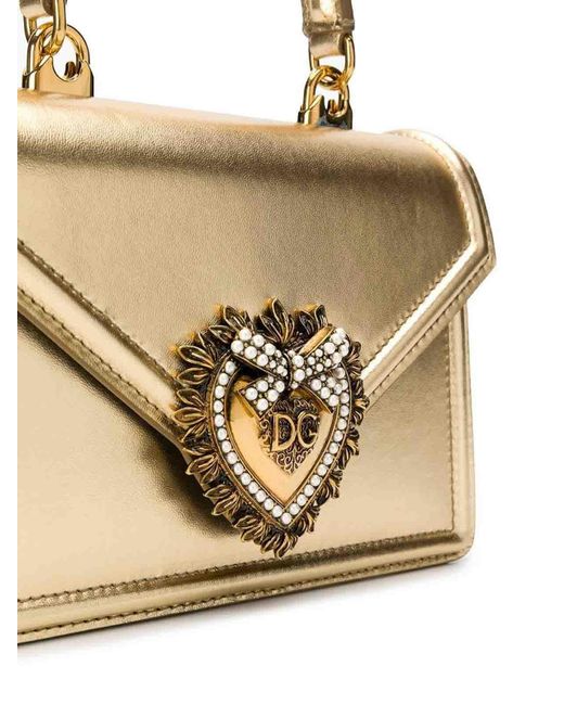 Dolce & Gabbana Metallic Mini Devotion Bag