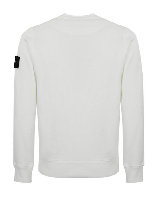 Stone Island White Sweatshirt 6100044 for men