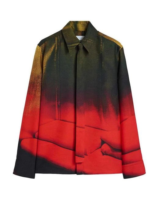 Jil Sander Red Shirt for men
