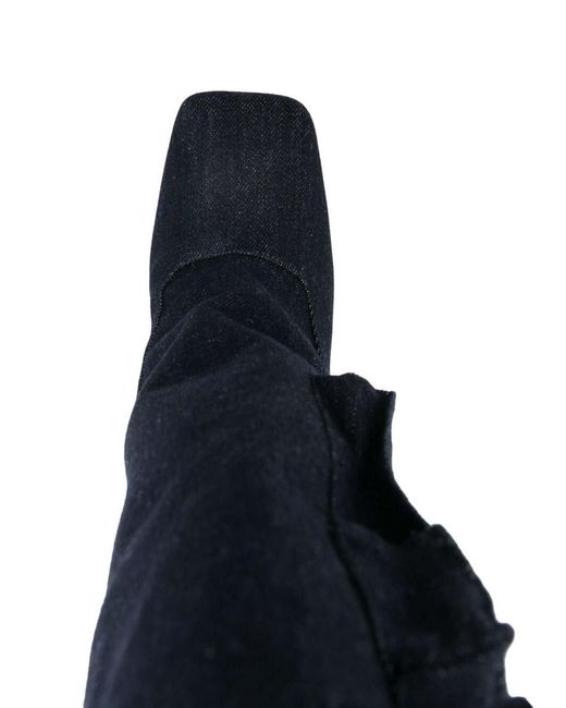 The Attico Blue Sienna Tube Boots 105Mm Heels