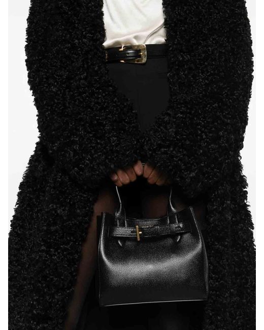 Tom Ford Black Audrey Small Leather Tote Bag