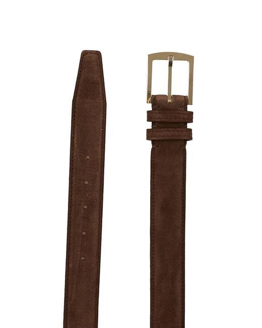 Kiton Black Cintura Calfskin for men
