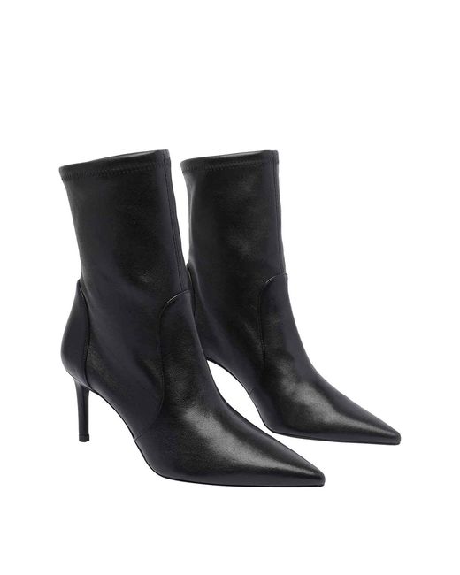 Stuart Weitzman Black Stuart Power Pump Booties