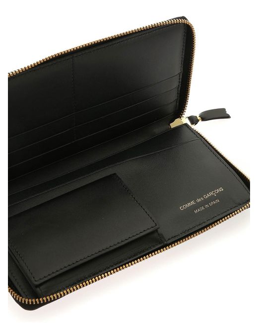 Comme des Garçons Black Wallet Wallet Hugo Logo Zip Wallet