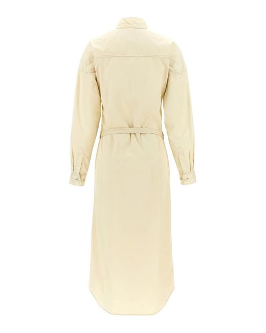 Lemaire Natural Light Cotton Satin Midi Dress