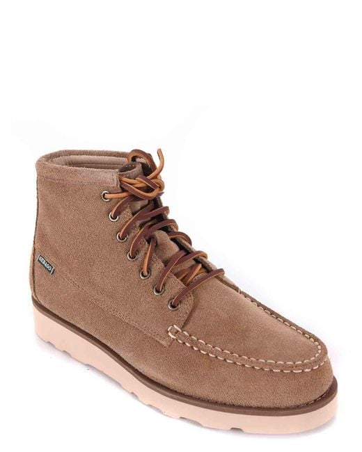Sebago Brown Suede Boots for men