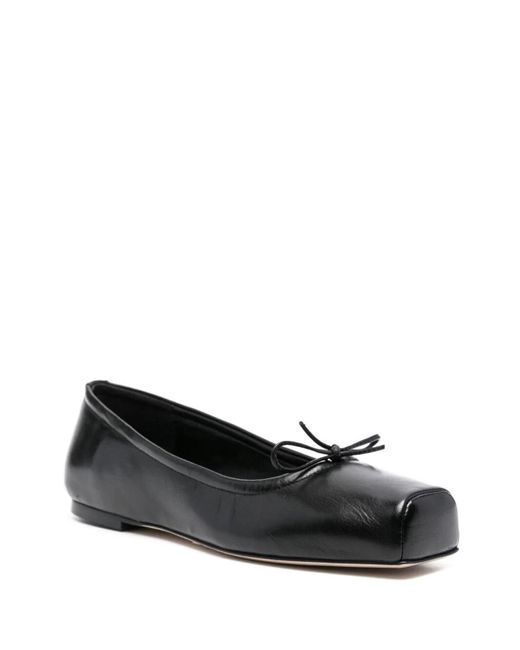 Aeyde Black Gabriella Flat Shoes