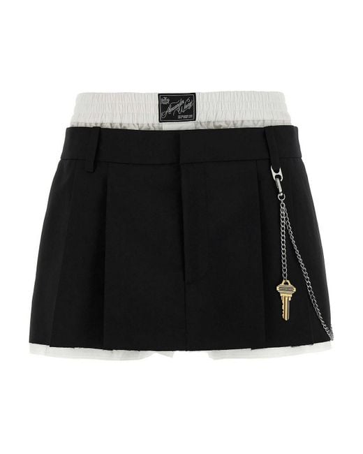 Alexander Wang Black Midi Skirt