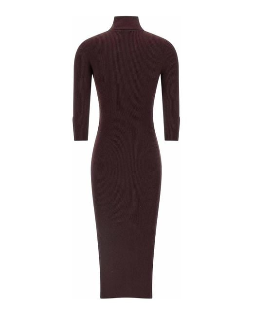 Elisabetta Franchi Purple Knitted Dress