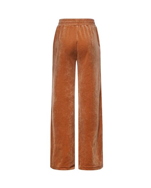 Chloé Brown Corduroy Joggers With Logo