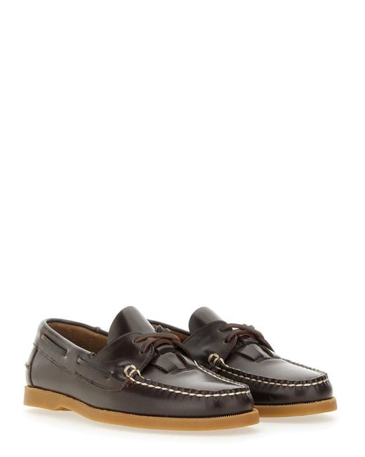 Hereu Brown Boat Moccasin