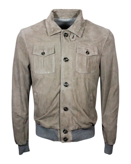 Barba Napoli Gray Naples Jackets for men