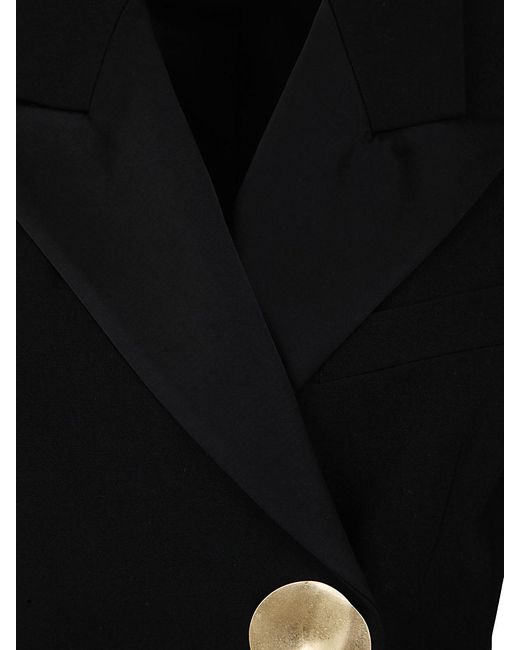 Dries Van Noten Black Bowy Jewel Tux Jacket