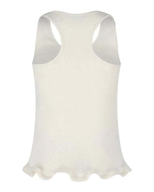 Stella McCartney White Cotton Tank Top