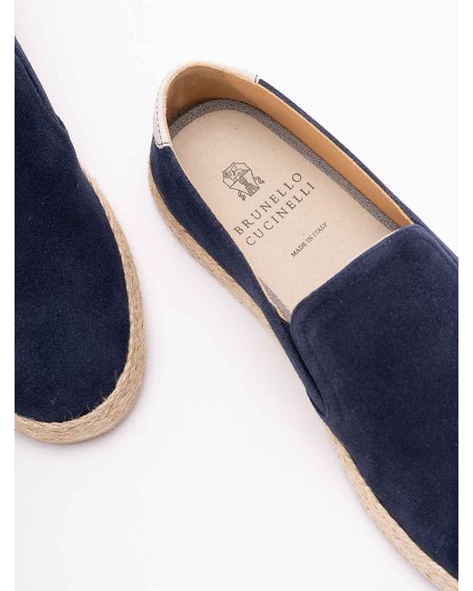 Brunello Cucinelli Blue Espadrilles for men
