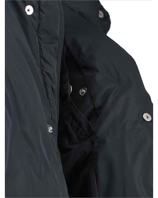 AMI Black Logo Down Jacket for men