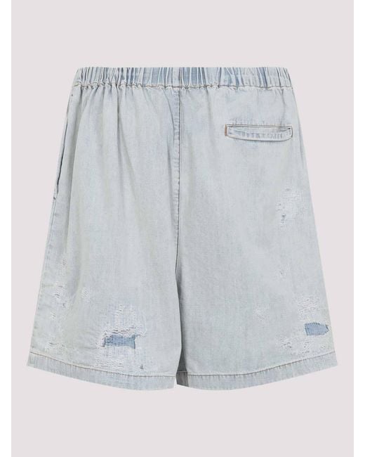 Acne Blue Shorts for men