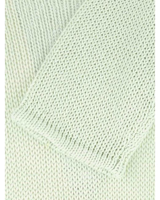 Giorgio Armani Green Linen Blend Sweater for men