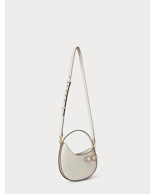 Ralph Lauren Metallic Crs-Crossbody-Small-Natural Smth Leathr