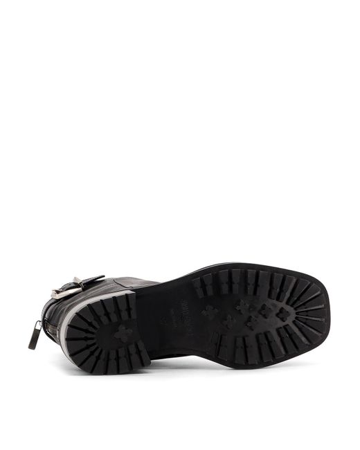 Jimmy Choo Black Brooklyn Leather Ankle Boots