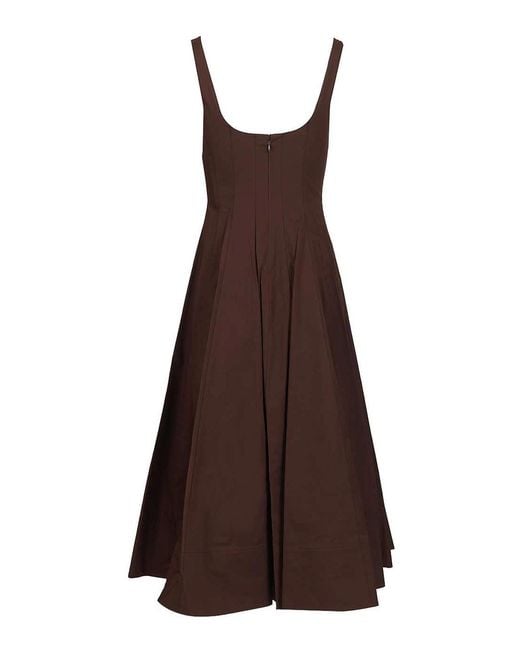 Staud Brown Wells Dress