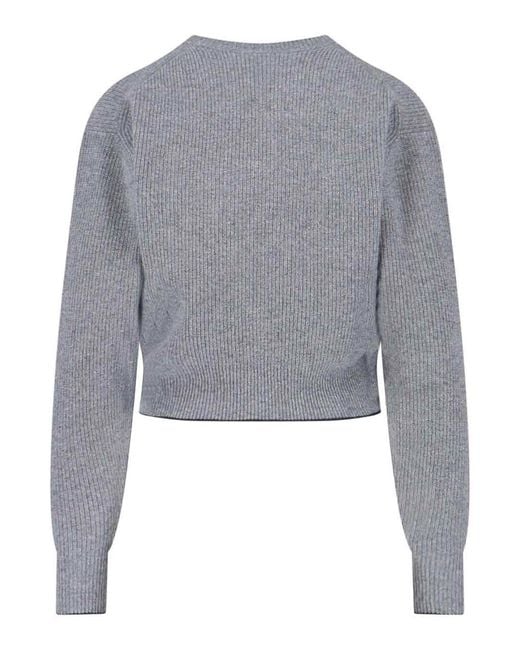 Chloé Gray Logo Sweater