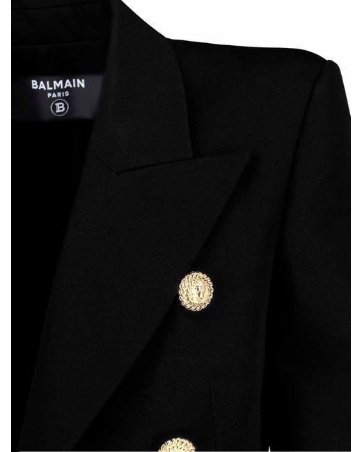 Balmain Black Blazer Doppiopetto