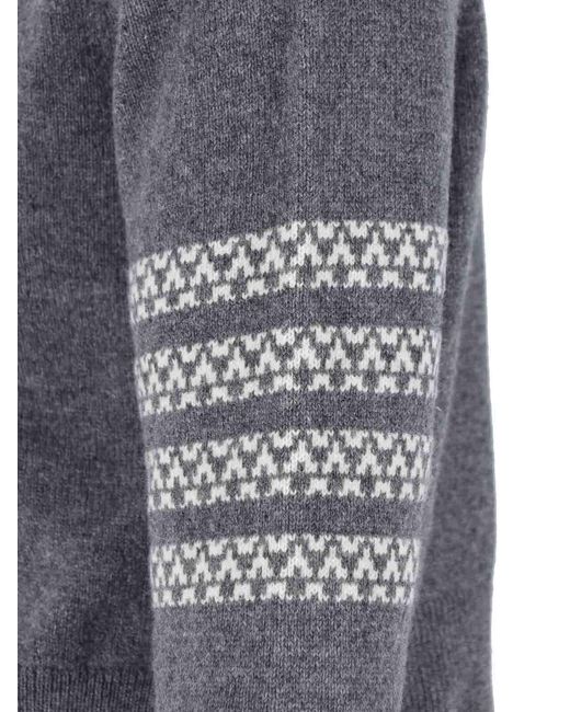 Thom Browne Gray Sweater for men