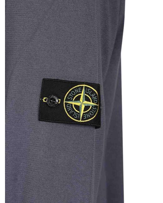 Stone Island Blue Sweater for men