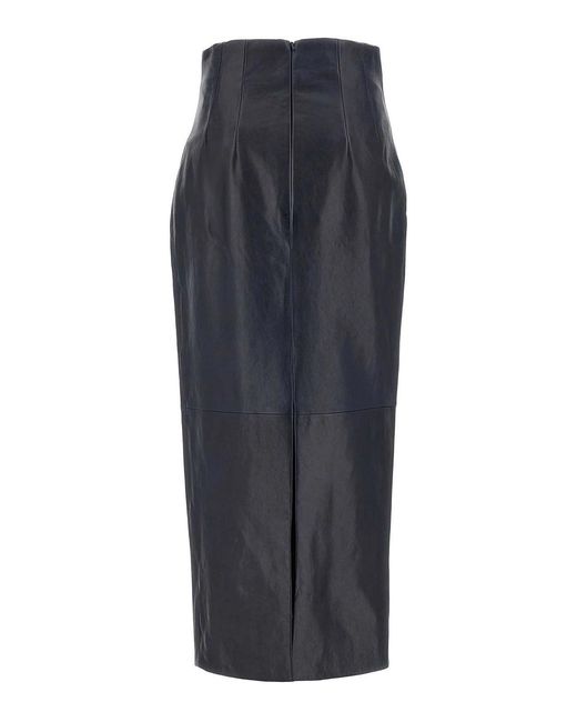 Khaite Blue Loxley Skirt