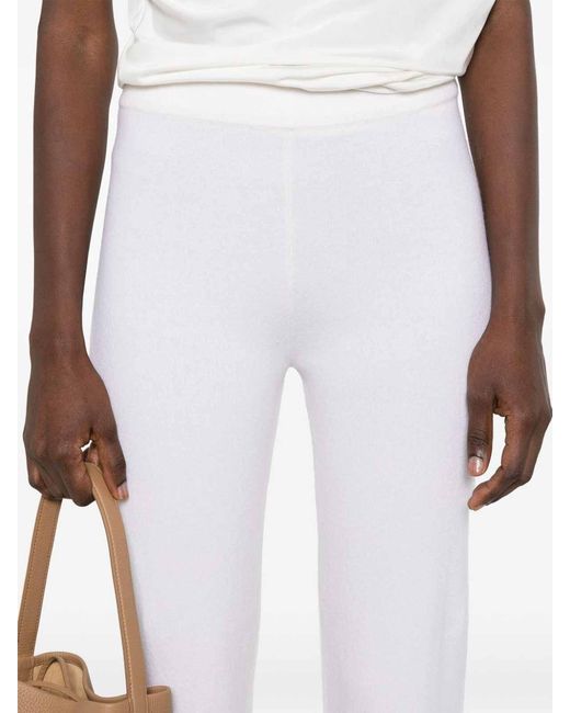 Max Mara White 'Larix' Knit Pants