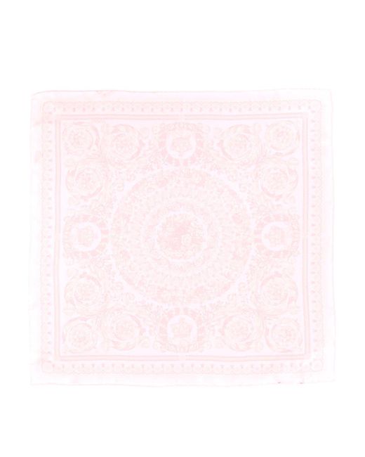 Versace Pink Silk Scarf