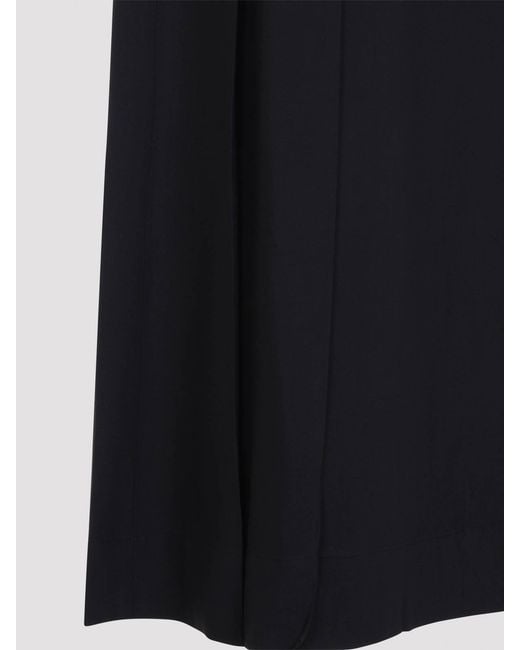Studio Nicholson Black Mile Knife Pleat Belted Skirt