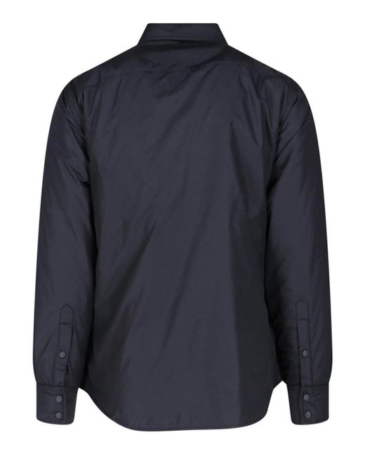 Aspesi Blue Nylon Shirt Jacket for men