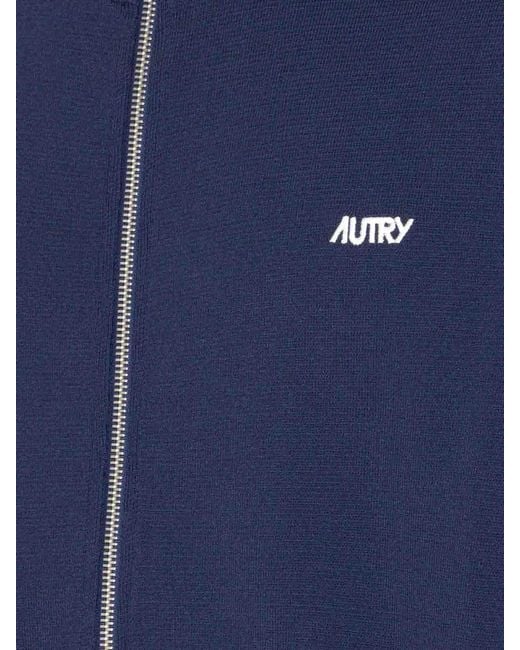 Autry Blue Jacket Zip Closure for men