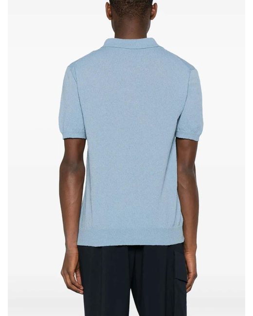 Drumohr Blue Polo With Logo for men