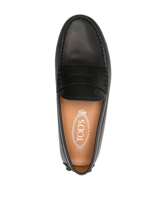 Tod's Gray Bubble Rubber Moccasins