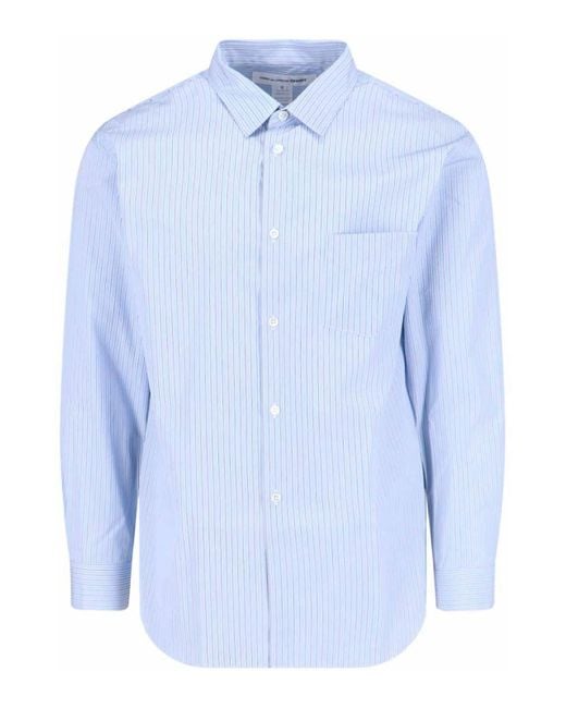 Comme des Garçons Blue Striped Shirt for men