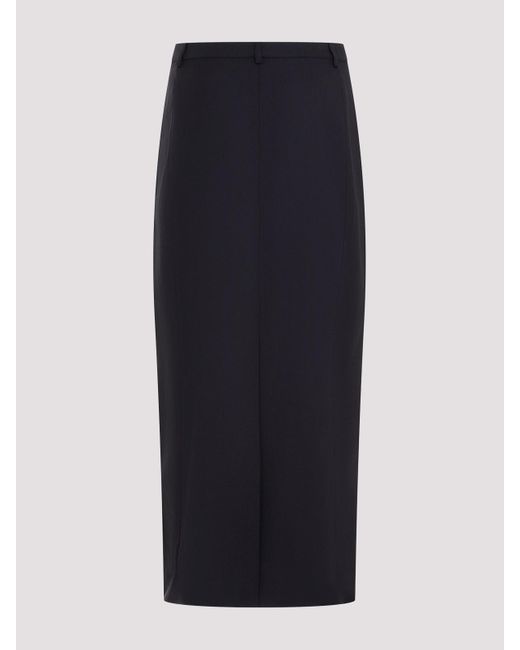 Theory Black Midi Skirt