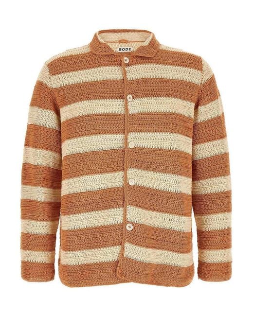 Bode Brown Sherbet Shirt for men