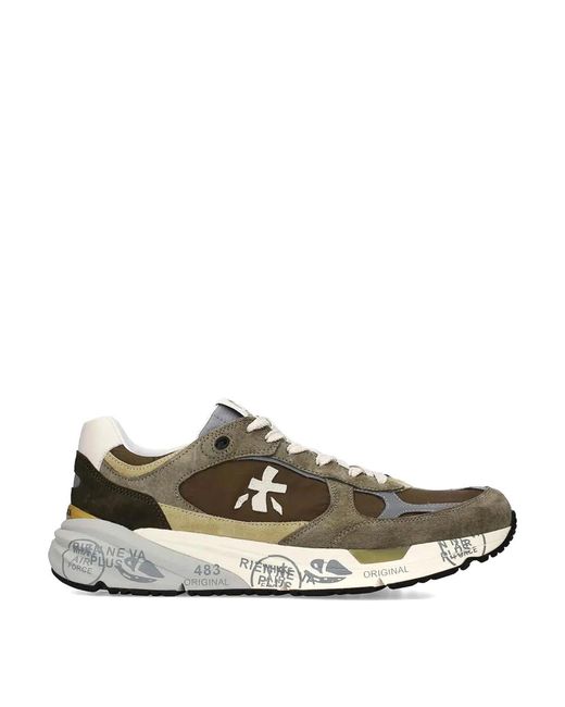 Premiata Green Sneakers for men