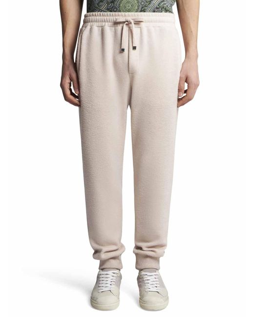Etro Natural Wool Blend Jogging Trousers for men