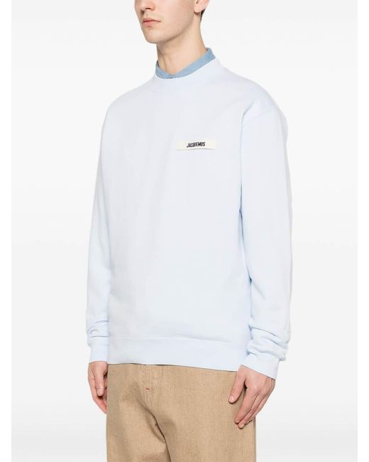 Jacquemus White Le Sweatshirt Gros Grain for men