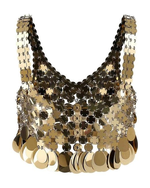 Rabanne Metallic Haut Top