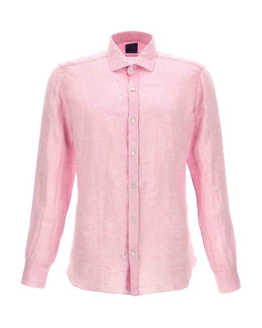 Barba Napoli Pink The Vintage Shirt for men