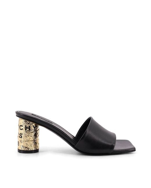 Givenchy Black Leather Sandals