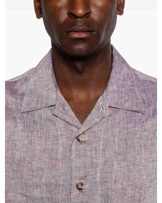 Brunello Cucinelli Purple Shirt for men