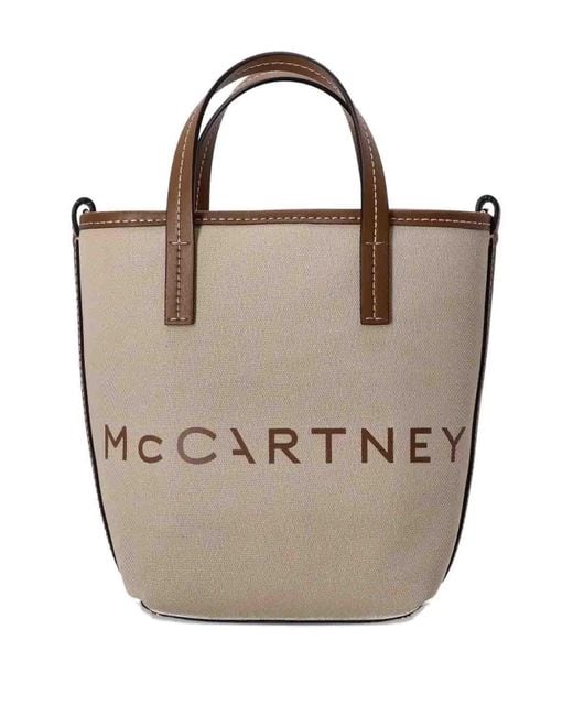 Stella McCartney Natural Bucket Bag Eco Canvas