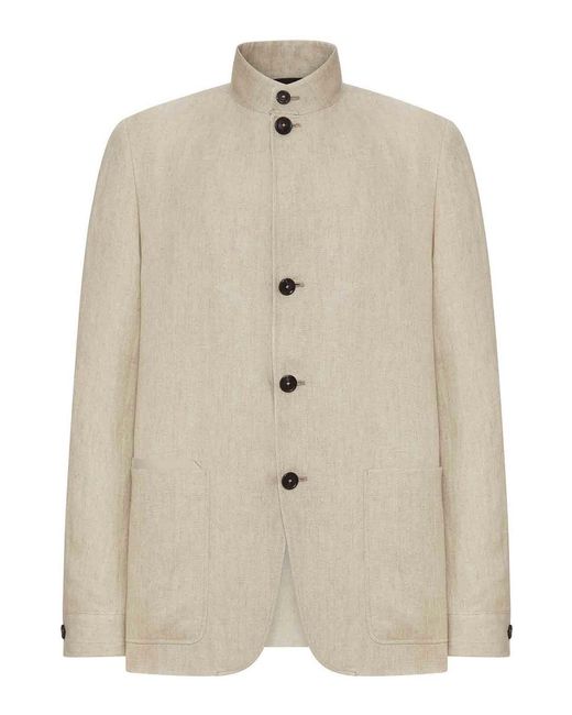 Zegna Natural Oasi Lino Chore Jacket for men